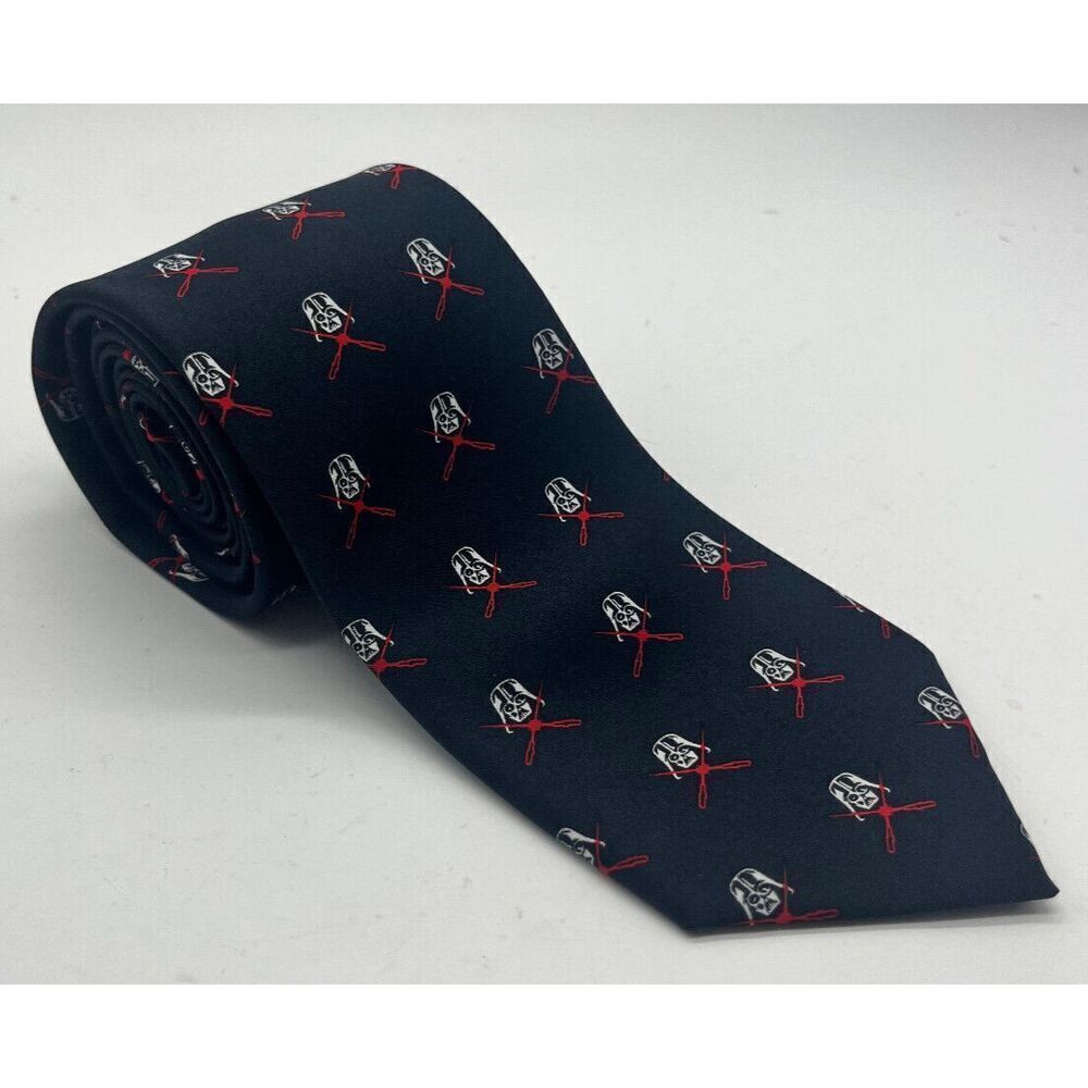 Star Wars Men's Red Lightsaber‎ Darth Vader Tie Black  3" x 60"